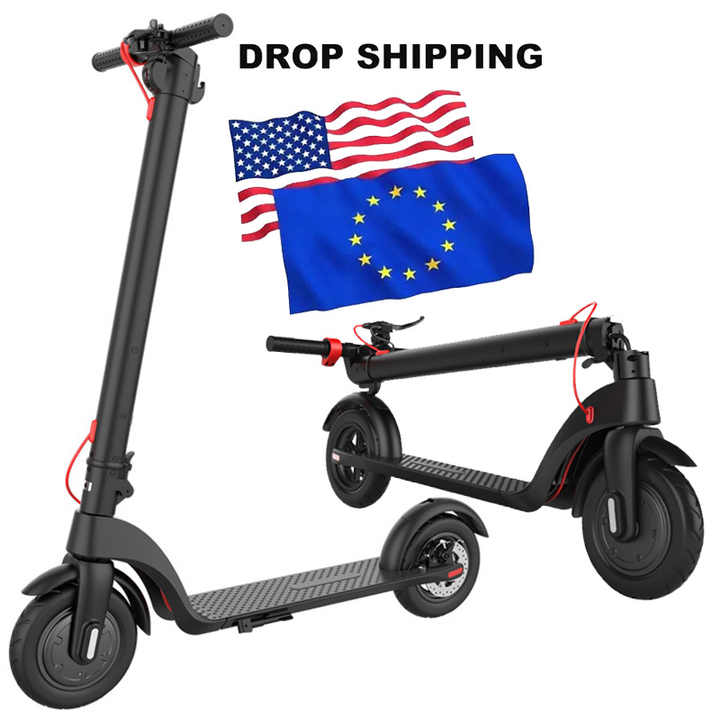 Adult Foldable 2 Wheel Electric Kick Scooter 8.5In 350W Detachable Battery X7 e-Scooter