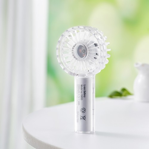 Factory Wholesale OEM Mini Handheld Fans USB Rechargeable Flashlight Cute Fans