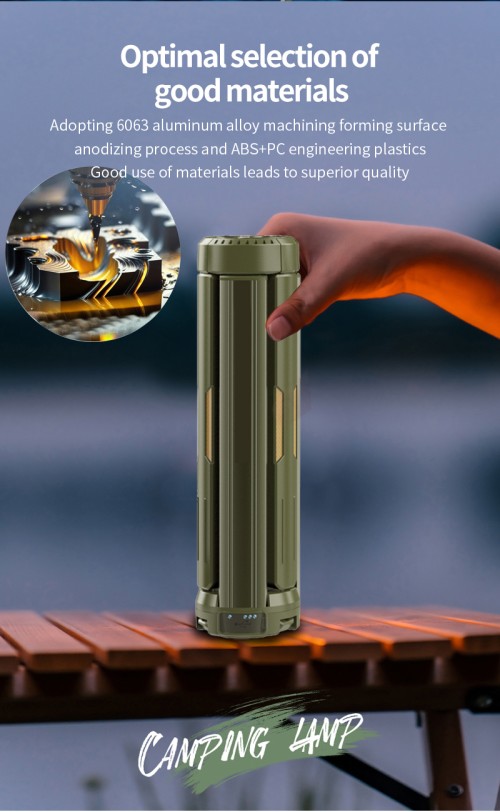 15600mAh Telescopic Camping Light Backpack-Friendly Design Compact Collapsible Tripod For Various Lighting Ranges