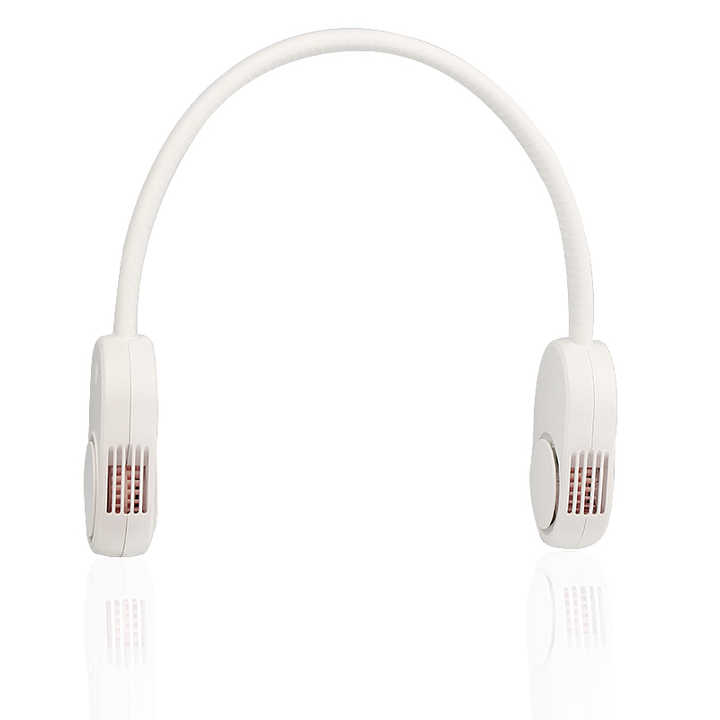 Manufacturer USB Hands Free ABS Plastic 1400mAh Bladeless Hanging Neck Fans
