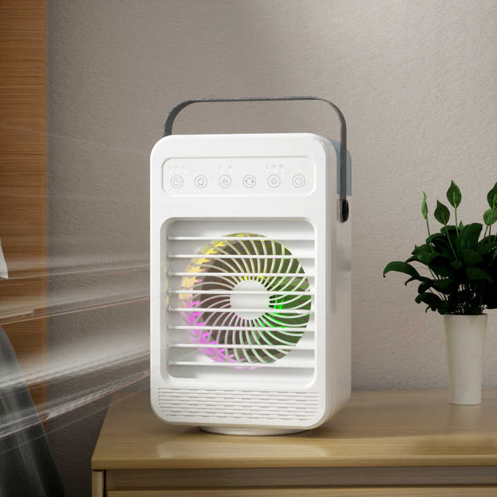 Wholesale Air Cooler Fans Oscillating USB Portable Air Cooler Fans w/Night Light